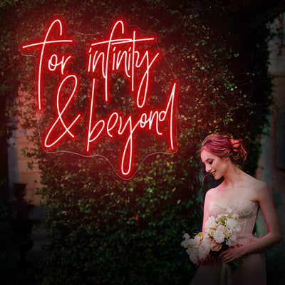 To Infinity And Beyond Neon Sign Led Light red