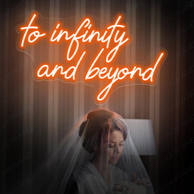 To Infinity And Beyond Neon Sign Love Led Light DarkOrange