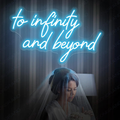 To Infinity And Beyond Neon Sign Love Led Light SkyBlue