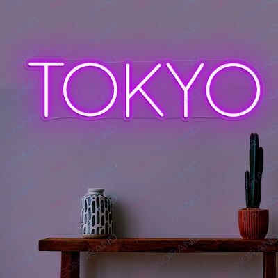 Tokyo Neon Sign Led Light, Japanese Neon Signs purple