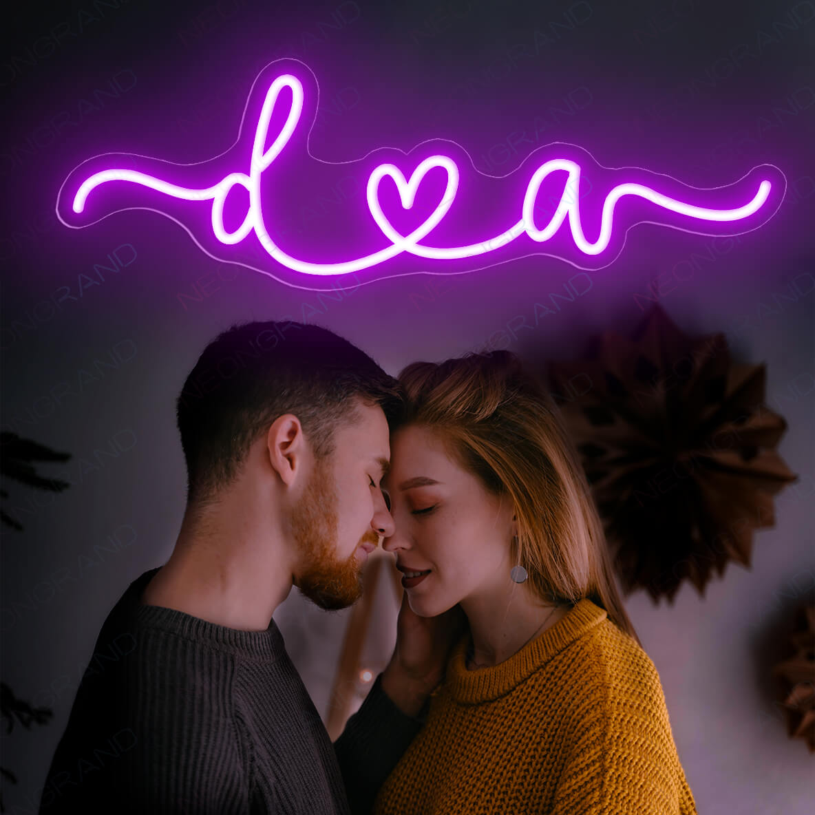 Valentine Neon Sign Custom Neon Name Sign Love Led Light - NeonGrand