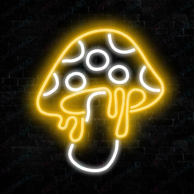 Funny Mushroom Neon Sign Led Light Orange