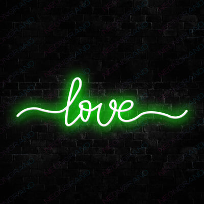 Love Neon Sign Led Light green