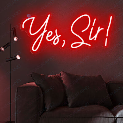 Yes Sir Neon Sign Business Led Light red (2)