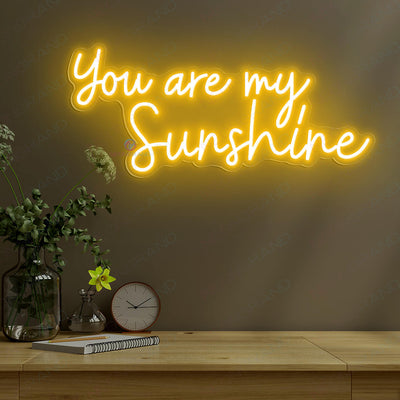 You Are My Sunshine Neon Sign Led Light orange yellow