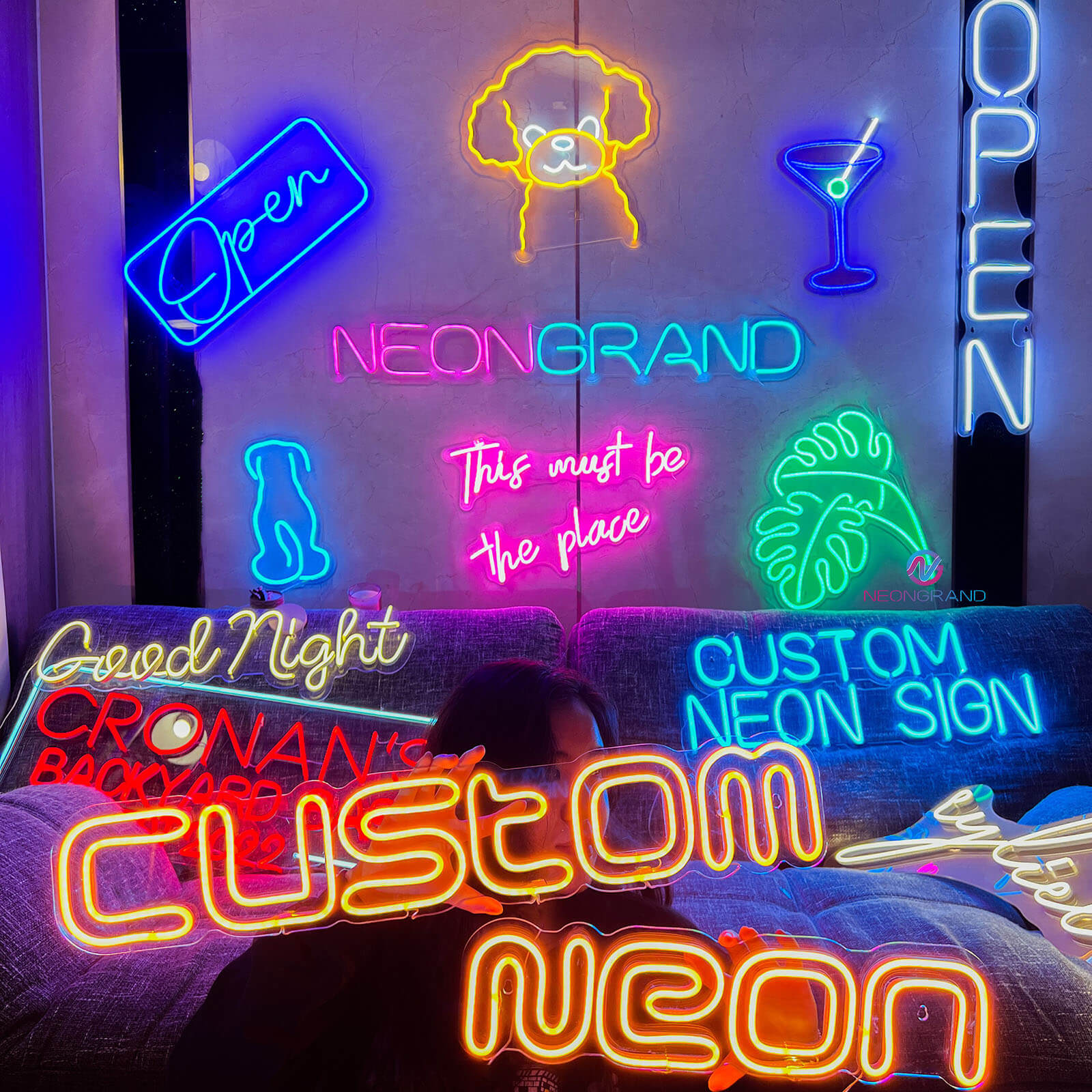 neon sign font
