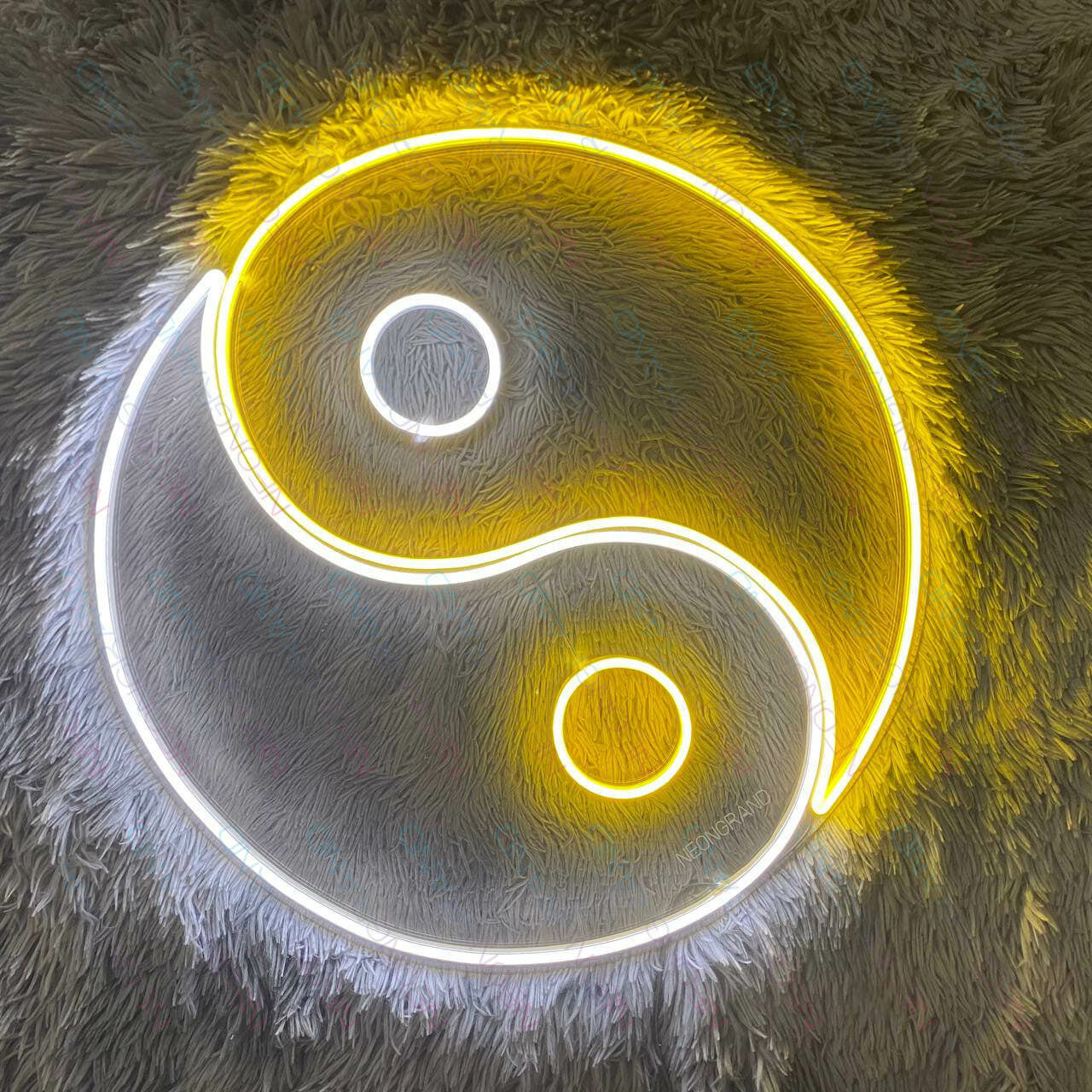 yin yang neon sign