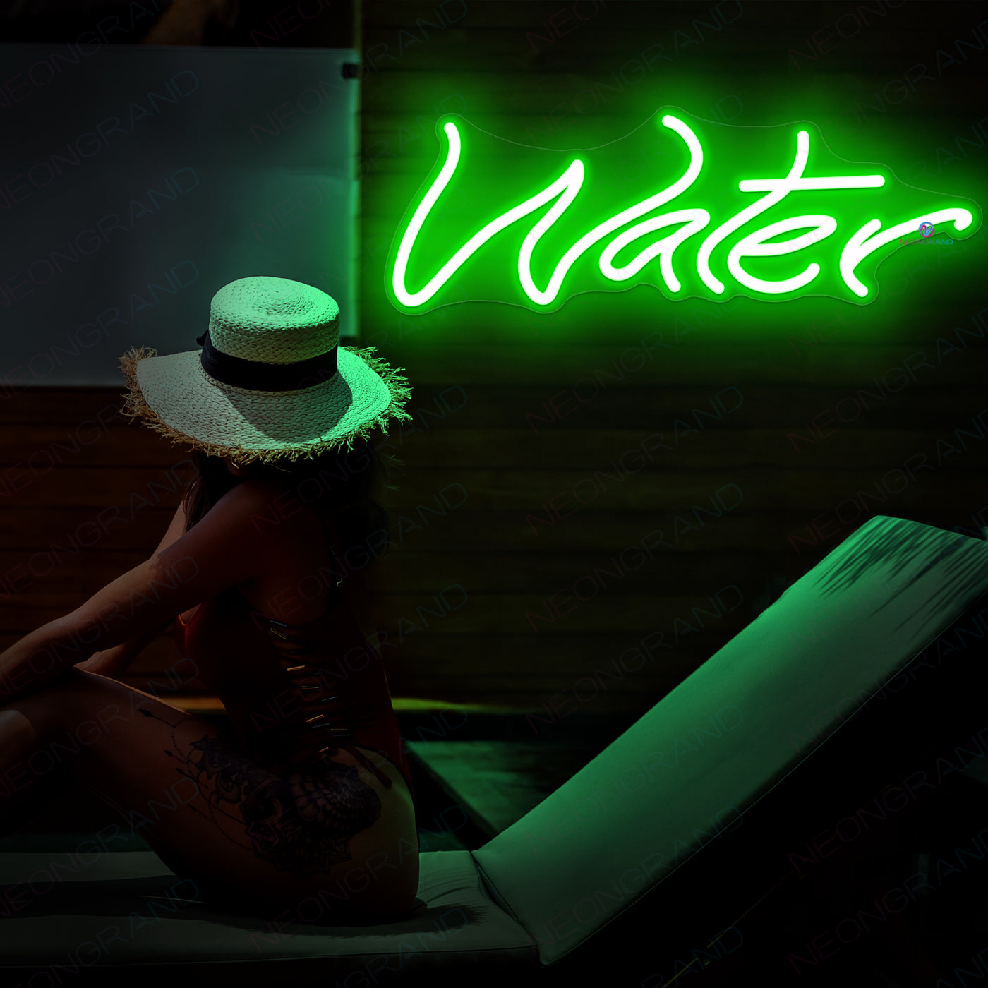 Water Neon Sign Led Light green