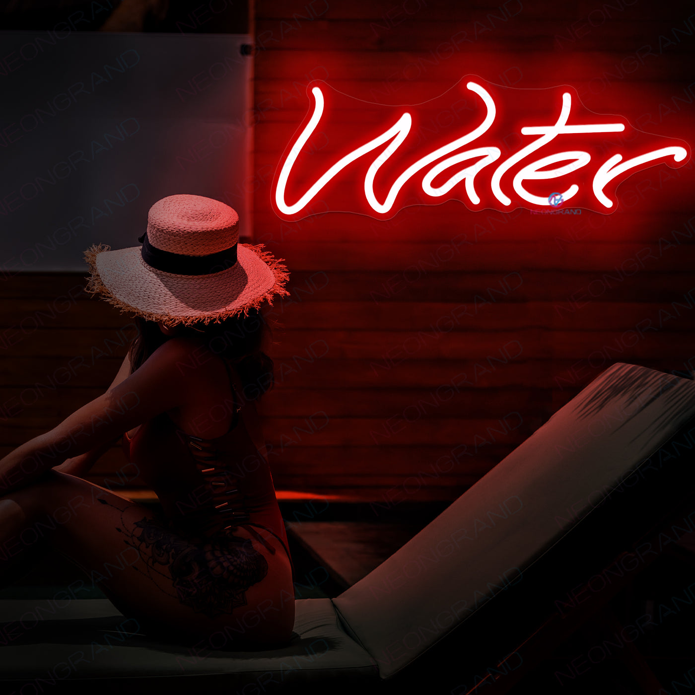 Water Neon Sign Led Light red