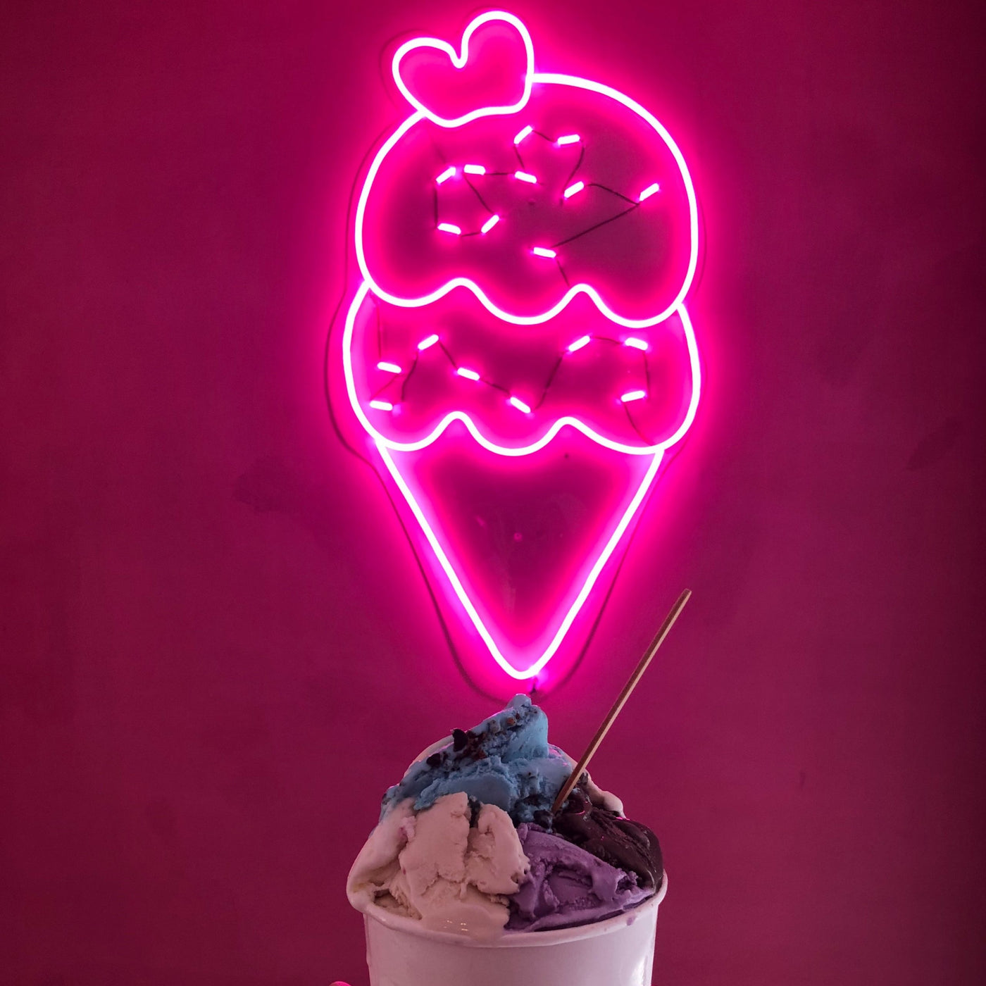 ice cream Neon Light Bar