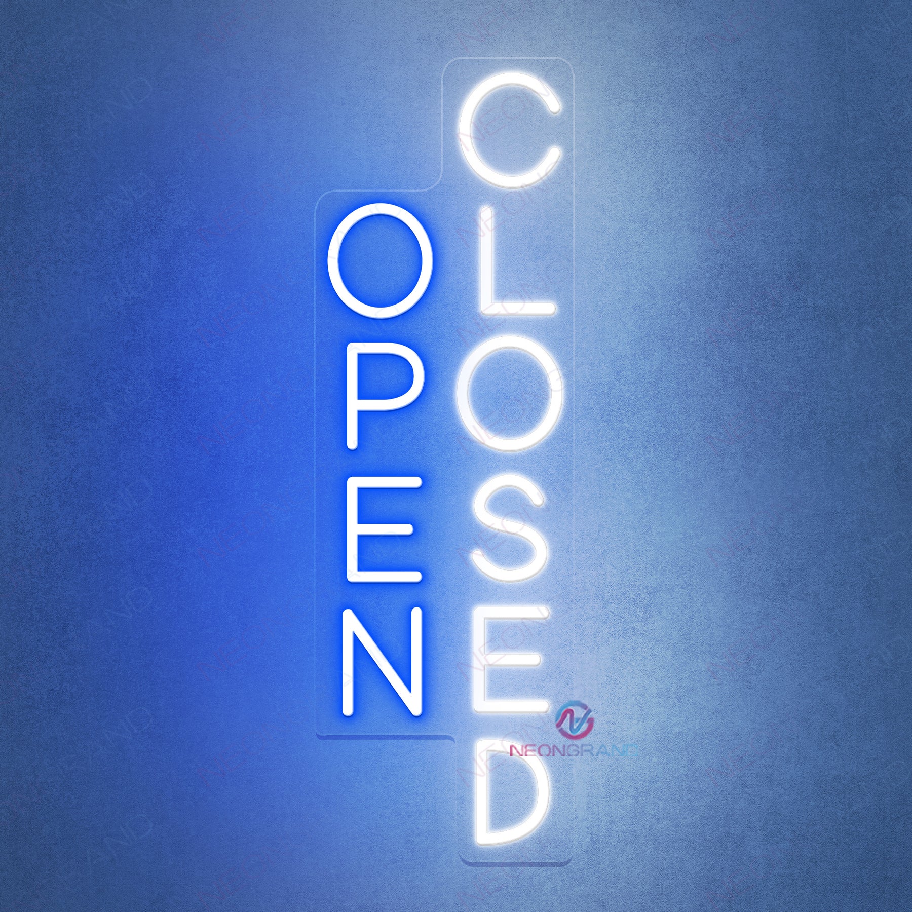 Vertical Open Closed Neon Sign Storefont LED Light - NeonGrand