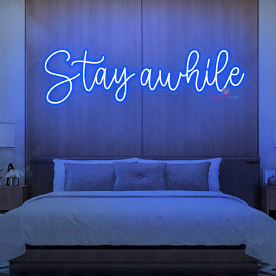 Stay Awhile Neon Sign Led Word Light