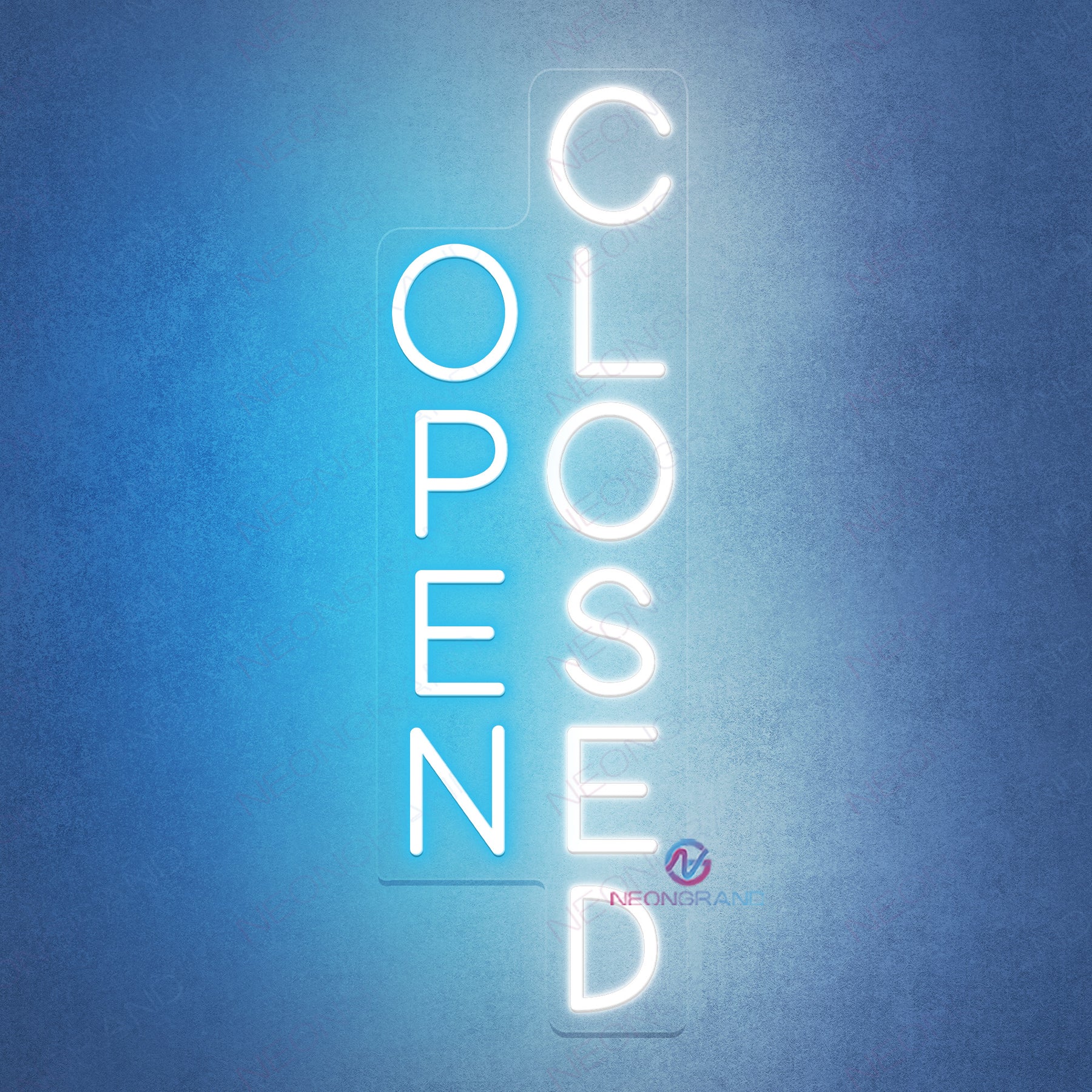 Vertical Open Closed Neon Sign Storefont LED Light - NeonGrand