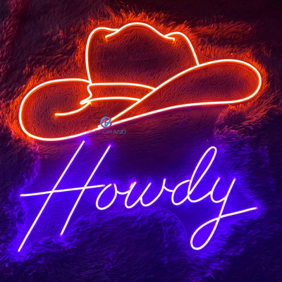 Howdy Light Up Sign Led Howdy Neon Sign