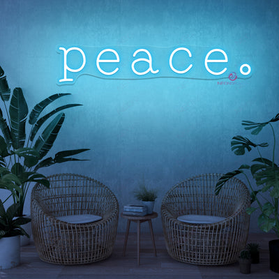 Peace Neon Sign Word Led Light