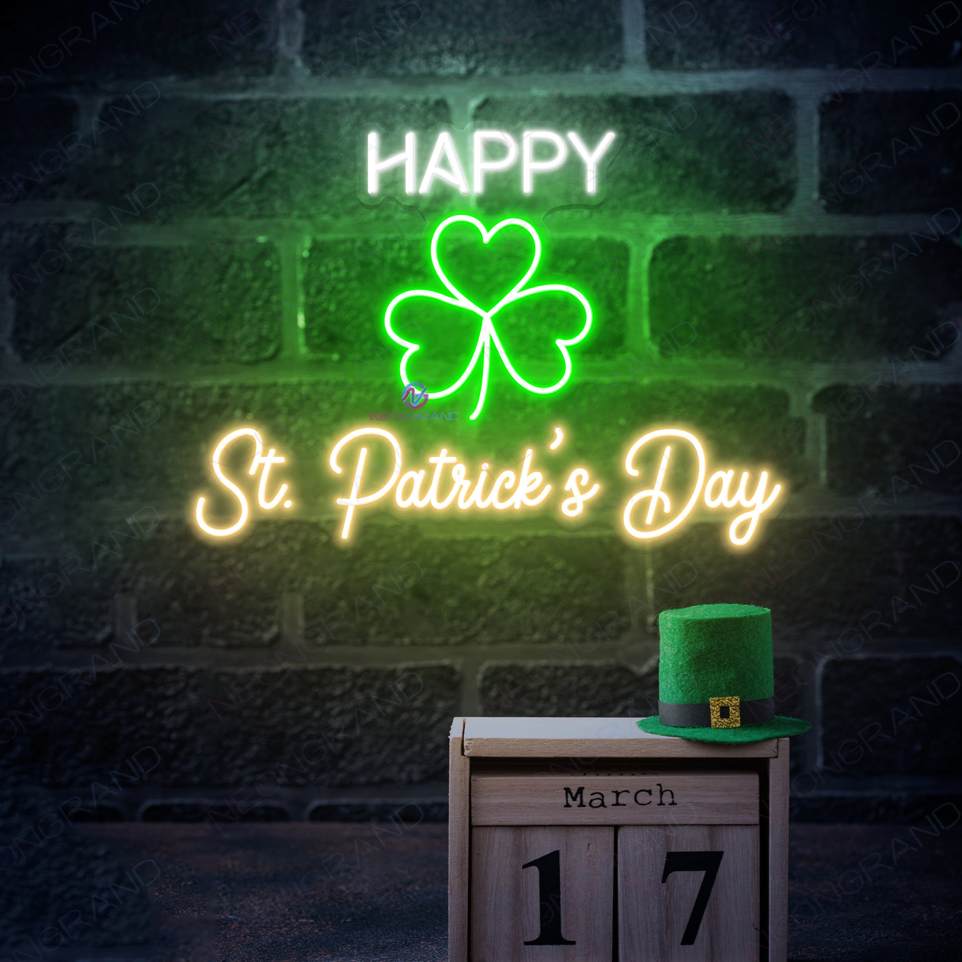 Happy St. Patrick’s Day Neon Sign Led Light