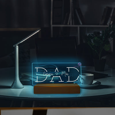 Custom Dad RGB Sign Father's Day Gift Led Light
