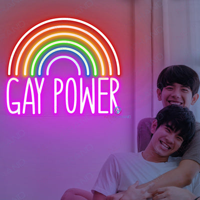 Gay Neon Signs Pride Rainbow Led Light violet