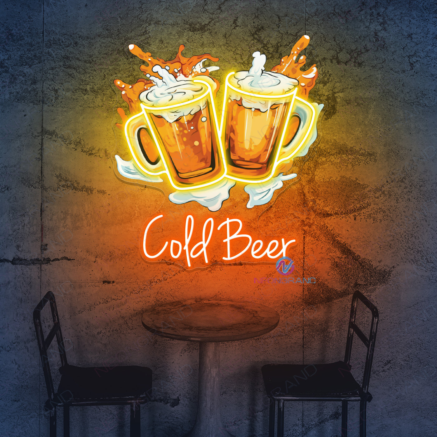 Cold Beer Neon Sign Drinking Led Light