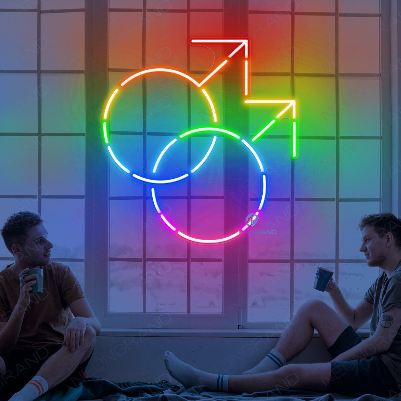 Gay Neon Sign Pride Gay Symbol Led Light 1