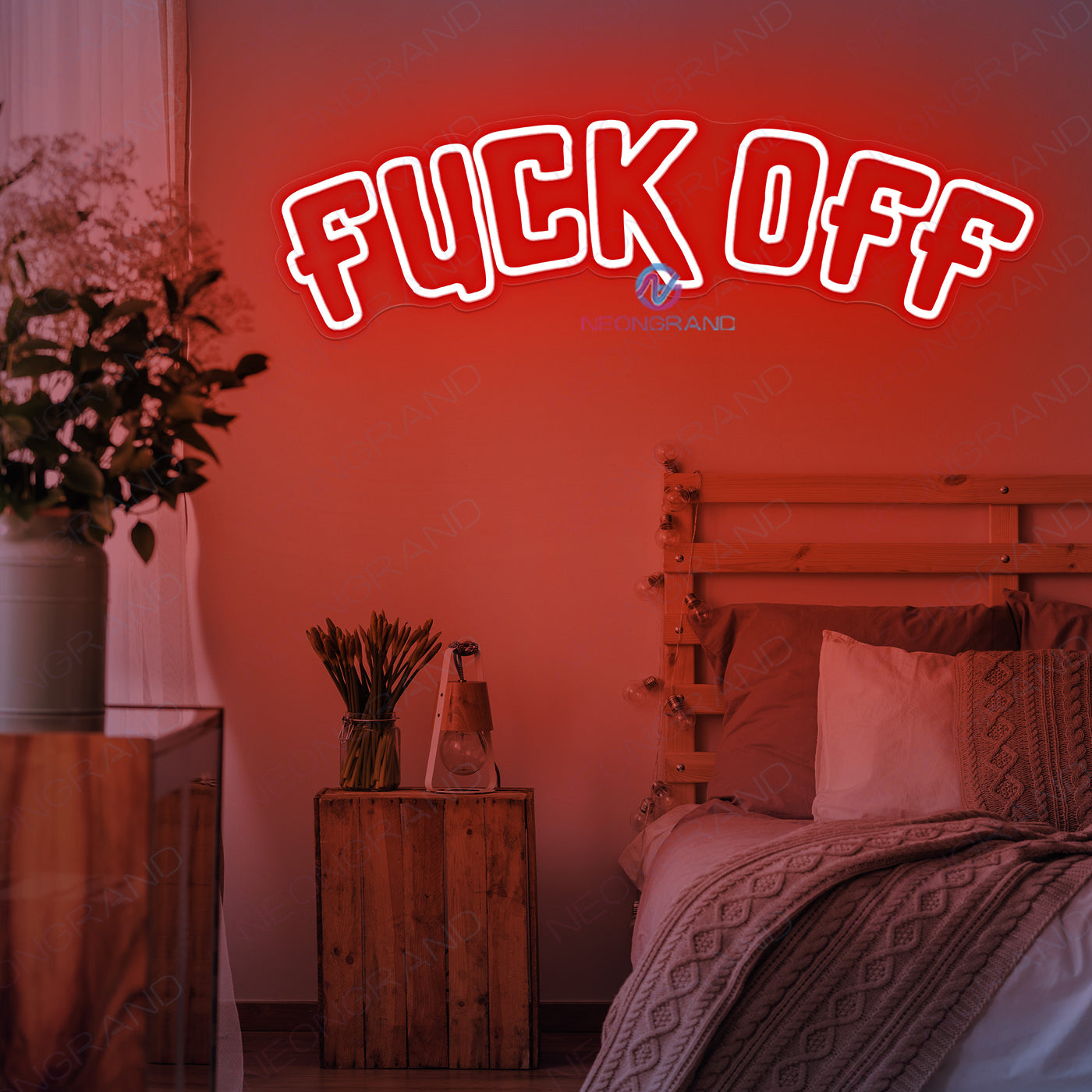 Fuck Off Neon Sign Led Light Man Cave Neon Sign red1