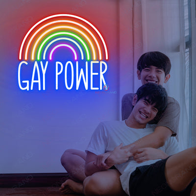 Gay Neon Signs Pride Rainbow Led Light blue