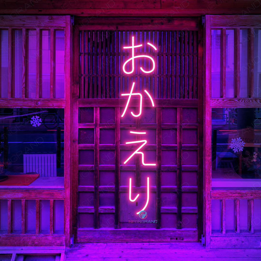 Welcome Back Neon Sign Japanese Anime Led Light - NeonGrand