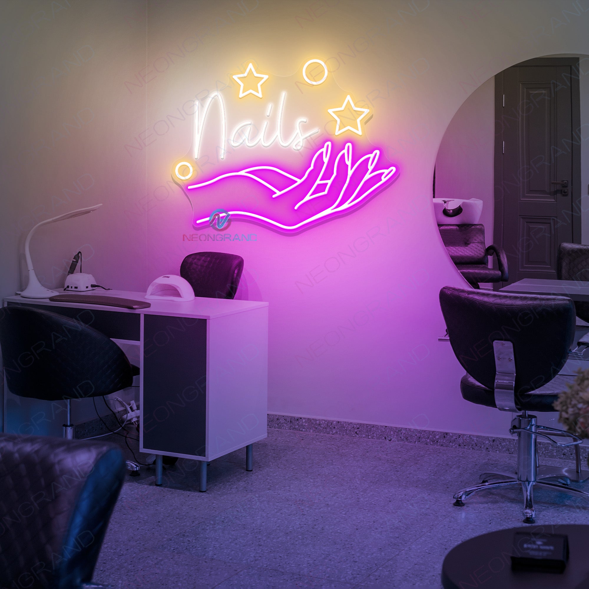 Nails Neon Sign Salon Led Light