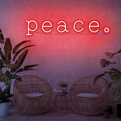 Peace Neon Sign Word Led Light