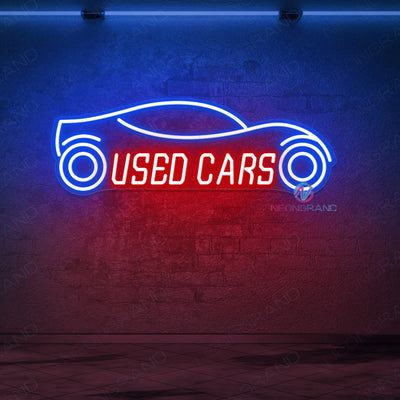 Used Cars Neon Signs Man Cave Led Light red