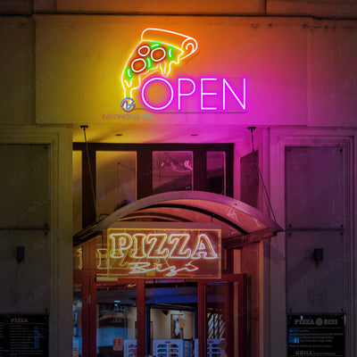 Pizza Open Neon Sign Led Light