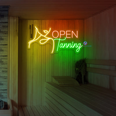 Open Neon Sign Tanning Spa LED Light For Salon