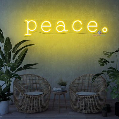 Peace Neon Sign Word Led Light