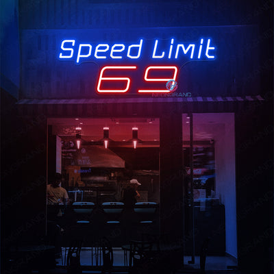 Speed Limit 69 Neon Sign Garage Led Light