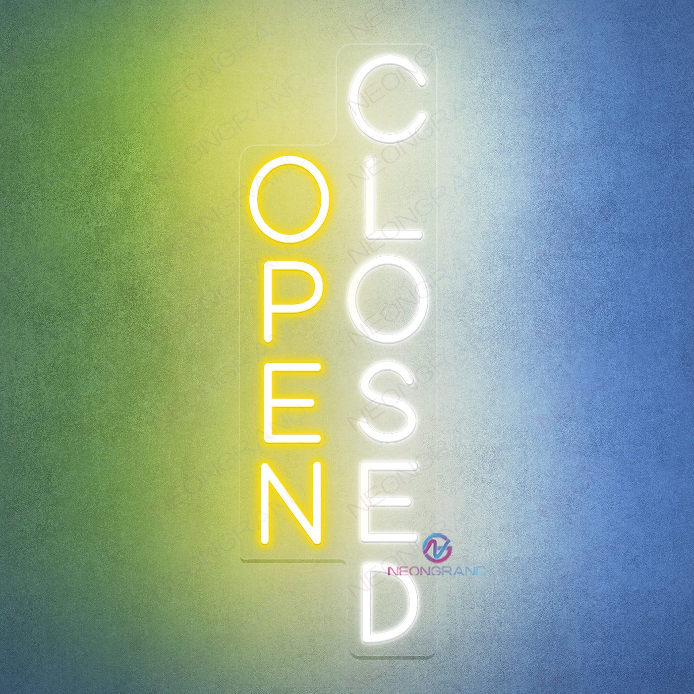 Vertical Open Closed Neon Sign Storefont LED Light - NeonGrand