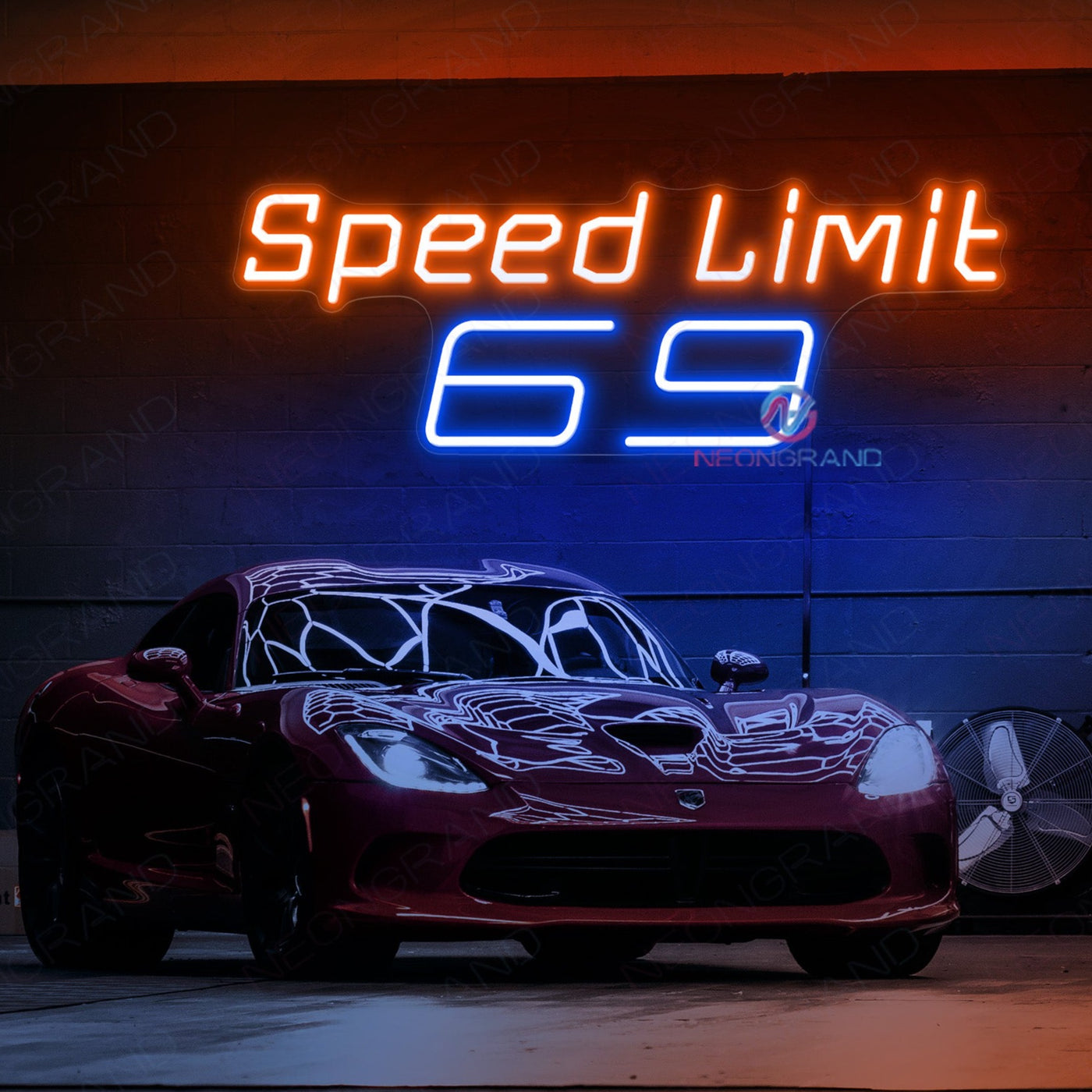 Speed Limit 69 Neon Sign Man Cave Led Light