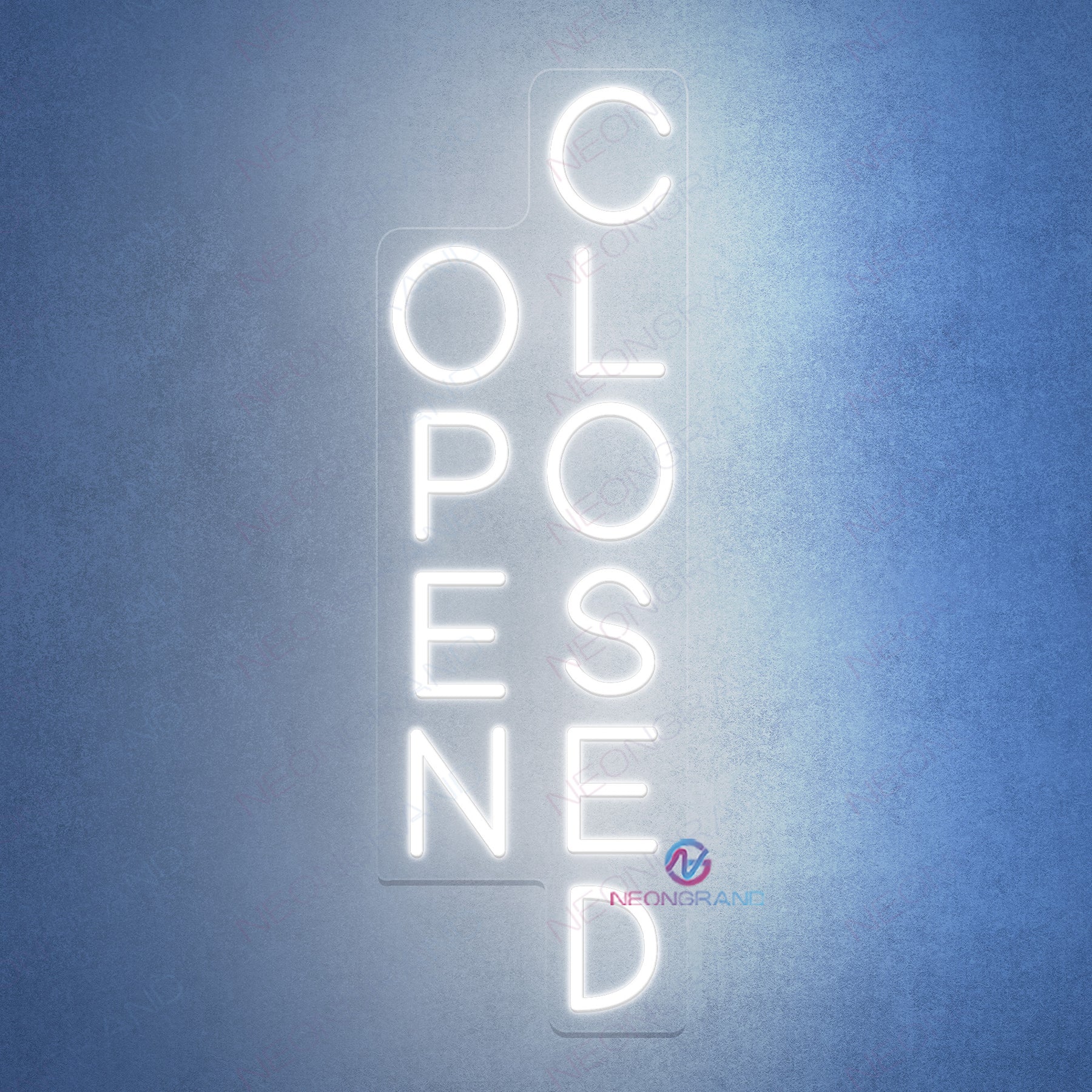 Vertical Open Closed Neon Sign Storefont LED Light - NeonGrand