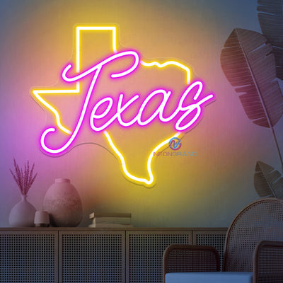 Texas State Neon Sign Man Cave Led Light