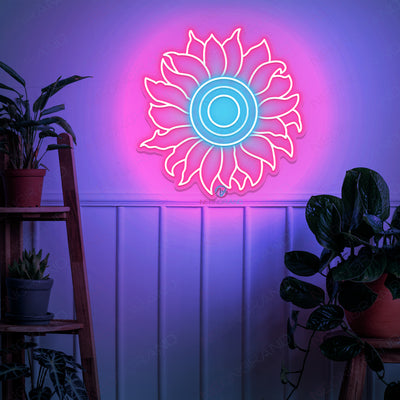 Flower Neon Sign Aesthetic Led Light pink