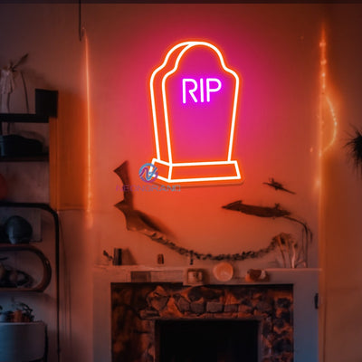 Neon Sign Graveyard Tomb Halloween Led Light