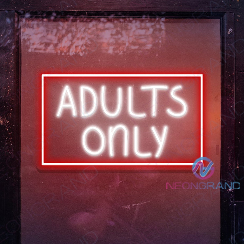 Adults Only Neon Sign Bar Business Led Light