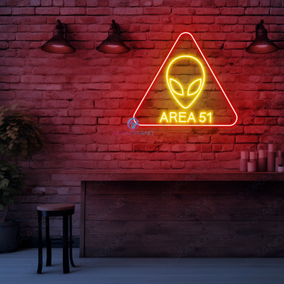 Alien Neon Sign Area 51 Led Light