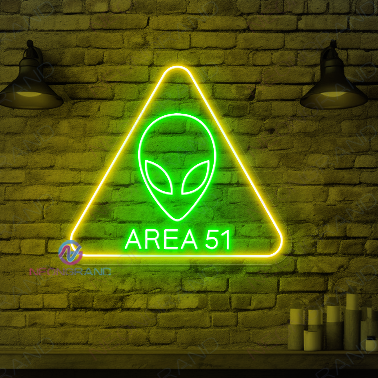 Alien Neon Sign Area 51 Led Light