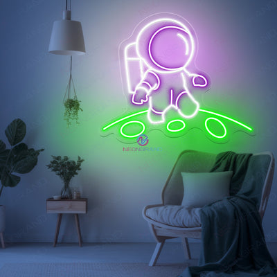 Astronaut Neon Sign Moon Led Light