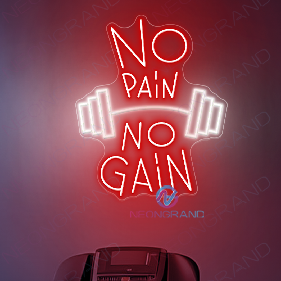 Barbell Neon Sign Gym Inspirational Led Light