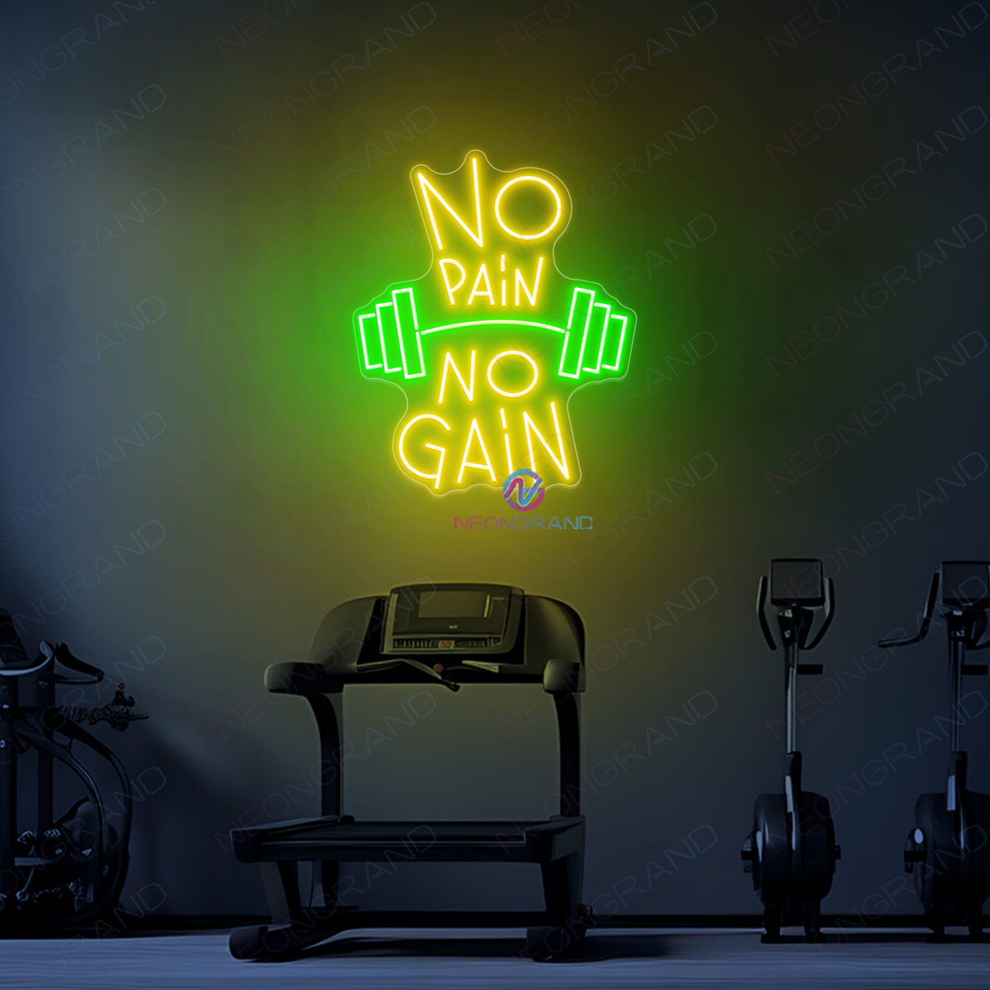 Barbell Neon Sign Gym Inspirational Led Light