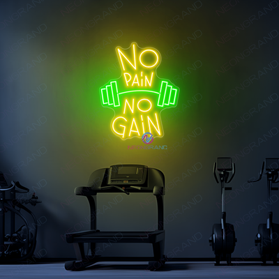 Barbell Neon Sign Gym Inspirational Led Light