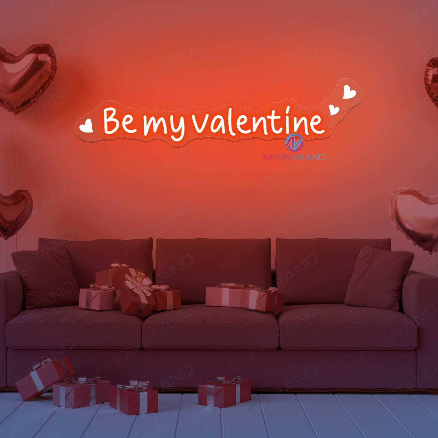 Be My Valentine Neon Sign UV-Printing Led Light