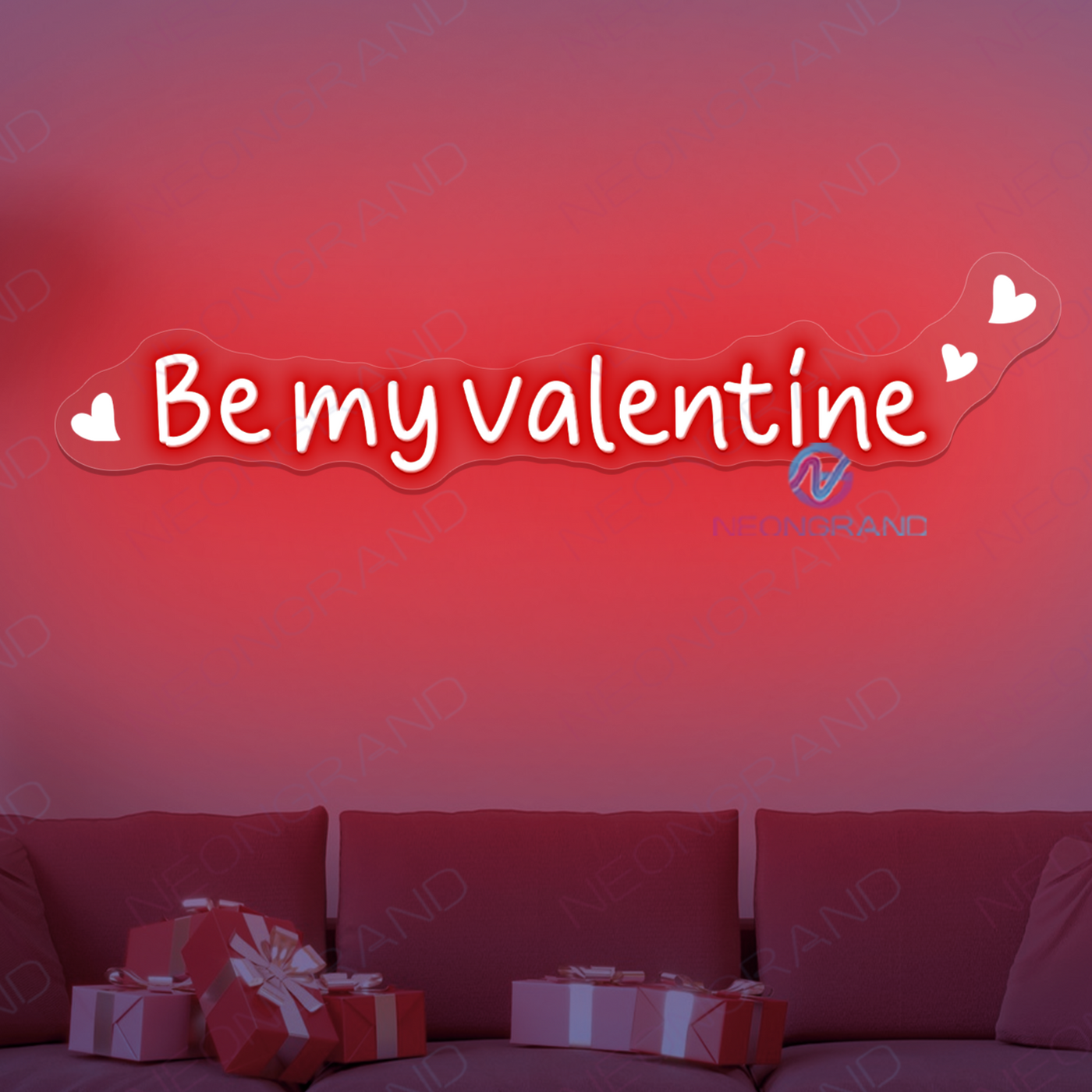 Be My Valentine Neon Sign UV-Printing Led Light