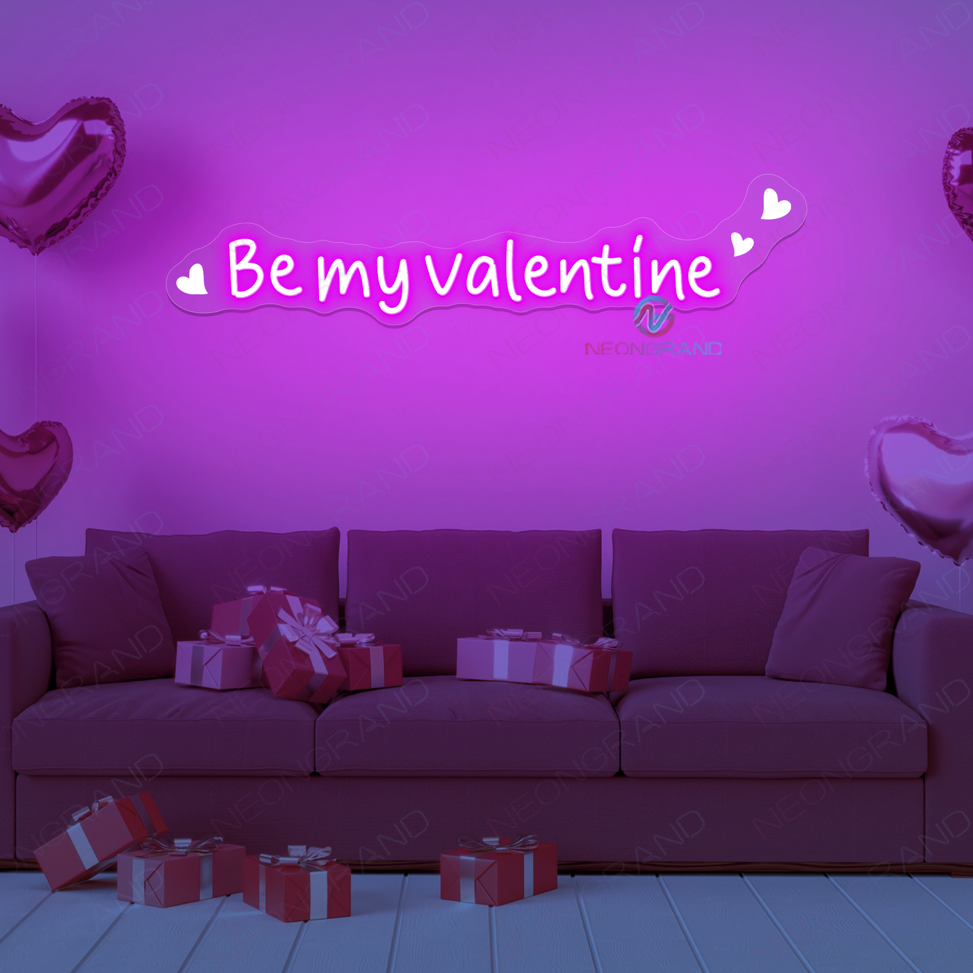 Be My Valentine Neon Sign UV-Printing Led Light